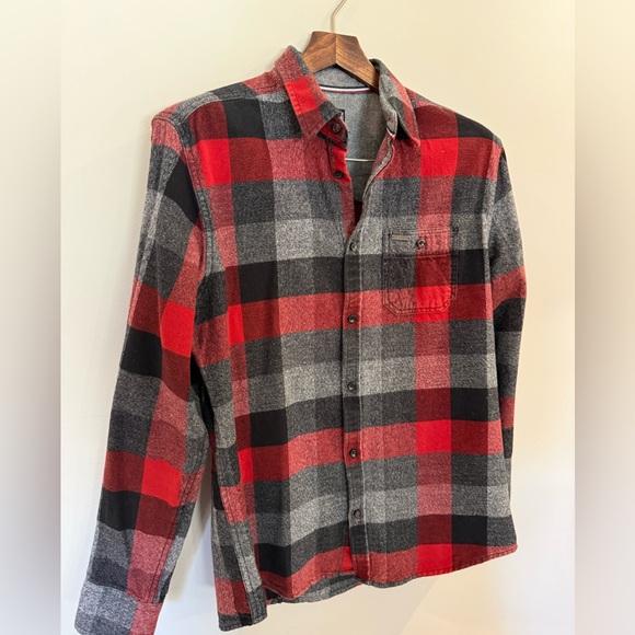Point Zero Buffalo Plaid Flannel Shirt (Large) – Double Napped Cotton - Picture 6 of 8